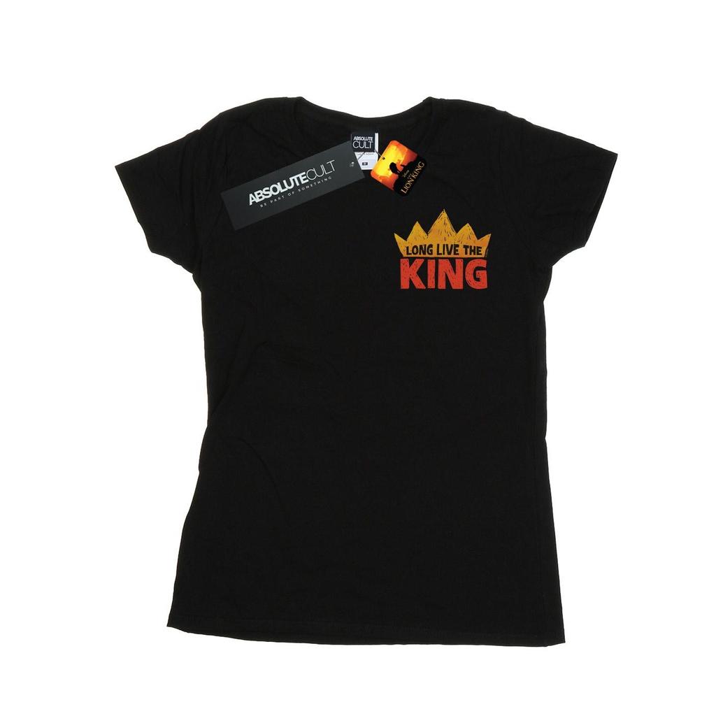 Disney Womens/Ladies The Lion King Movie Long Live Breast Print Cotton T-Shirt