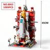 Kreative Luftfahrt Bemannte Rakete Bausteine Weltraum Astronaut Figur DIY Luft- und Raumfahrt Ziegel Modell Spielzeug für Kinder Weihnachtsgeschenk