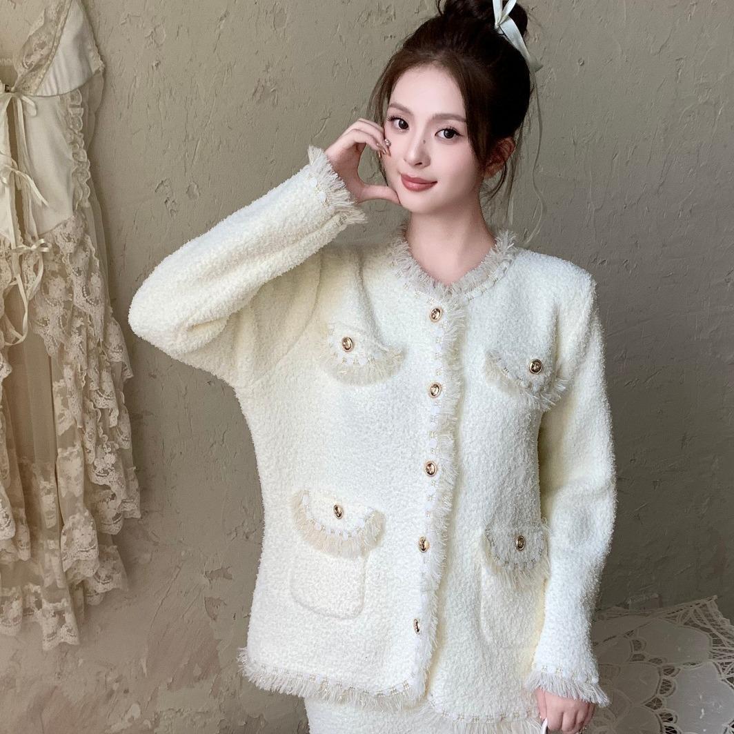 Latest Style Soft Half-side Velvet Pajamas Womens Winter Thickened Light Advanced Sense Warm Light Home Clothes M