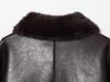 Dual-Sided Faux Leather Reversible Jacket for Women
