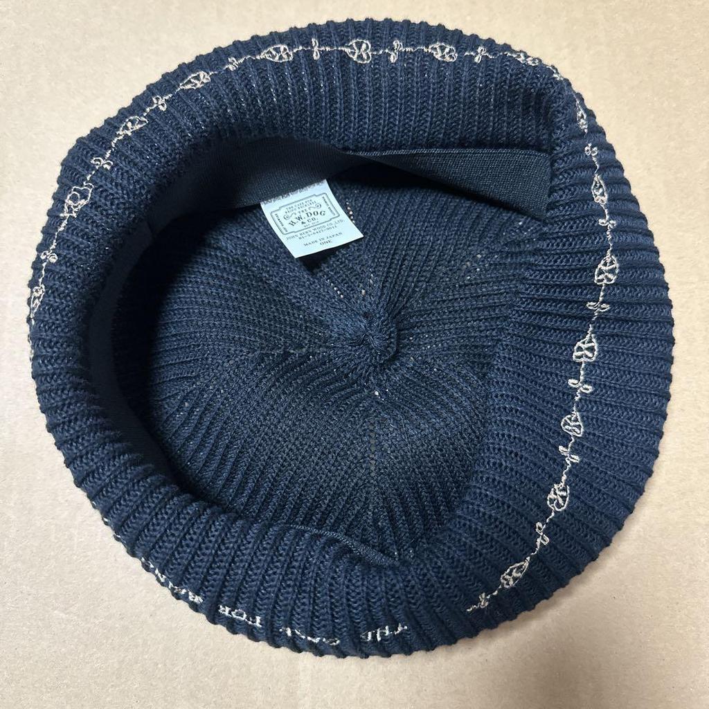 [USED] H.W.DOG&CO. Black Beret Worn by BTS In the Dynamite Music Video.