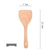 ZISIZ 4-Piece Wooden Cooking Spatula & Ladle Set
