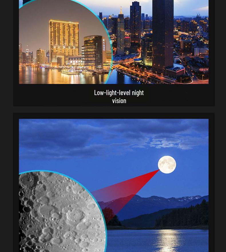 HD 10-30x60 Zoom Binoculars with Large Objective Lens for High Magnification Outdoor Viewing