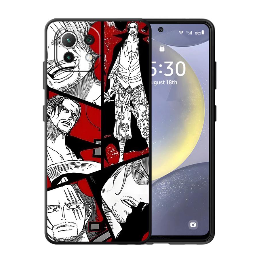 

Аниме One Piece Шанкс Чехол для Xiaomi Mi 14 Pro 12T 12 Lite 15 11T Pro 13Lite 10T 12x 11 Lite Черный Мягкий Чехол Xiaomi 11T