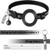 For AirTag Tracker Reflective Pet Collar Silicone Protective Case with ID Address Tag