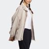 adidas Solid Color Logo Print Casual Jacket Women Outerwear Pink IA5247