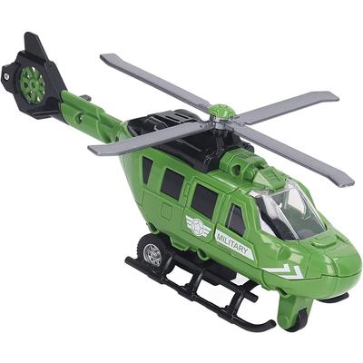 Helicóptero de Juguete Diecast 1/32, Helicóptero de Inercia de Aleación Robusto a Prueba de Óxido, Exquisito Vívido Seguro para Niños