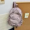 Schoolbag simple foreign style tie-dye backpack new trendy and cool texture large capacity computer backpack junior high school student schoolbag