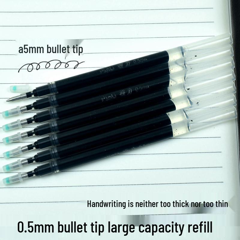 

Стрижні для гелевих ручок Jumbo - 0,5/0,7/1,0 мм Широкий кінчик, Чорний/Червоний, Кульковий кінчик