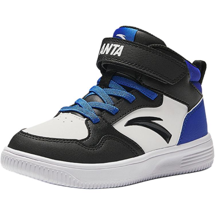 Anta Kids Synthetic Leather Wear-Resistant Mid-Top Shoes Kids Shoes A12439983-4