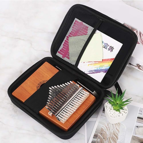 17 Key Kalimba Case Thumb Piano Box Bag Water Resistant Shockproof Percussion Keyboard Instrument Part