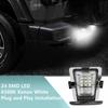 Yankok LED License Plate Light for Wrangler JK 2007-2018 X Sahara Rubicon 3rd Gen 24 SMD LED 6500K Xenon White OE Upgrade Replacement
