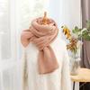 Cute Korean Style Knit Scarf for Women Winter Student Versatile Warm Long Shawl Autumn Winter