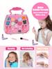 Kids Beauty Makeup Kit for GirlsLittle Handbag Make-up Toys Princess Washable Pretend Play Cosmetic Set Toys birthday gifts