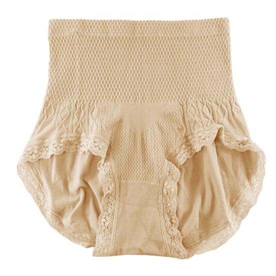 Women High Waist Underwear Tummy Control Hip Support Postpartum Recovery Solid Color Stretch Breathable Ladies Female Seamless Brief Panties