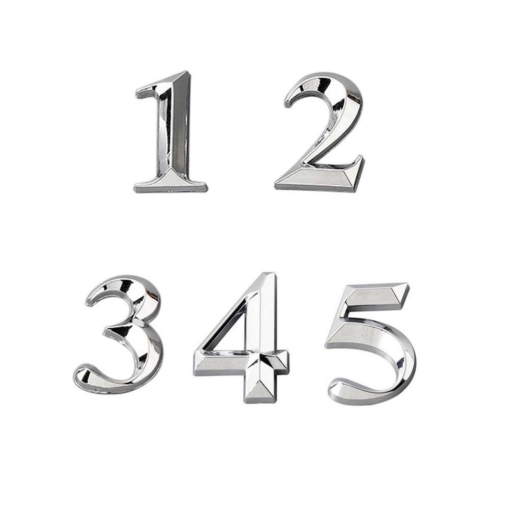 Plated House Door Plaque Address Number Digit Figure Plate Sign Office Address Hotel Home Decor