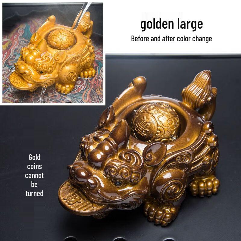 Color-Changing Golden Toad Tea Pet