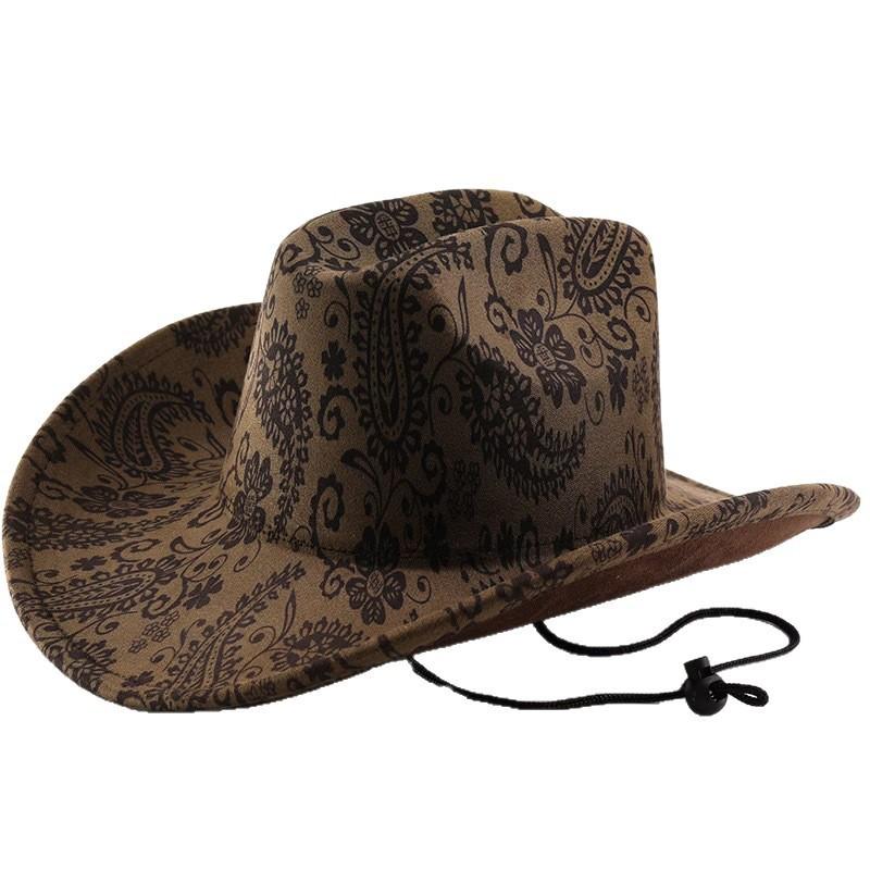 New cashew western cowboy hat retro felt hat Tibetan men's and women's hats American hood
