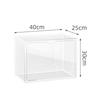 Schuhaufbewahrungsbox Stapelbarer Organizer Vitrine Seitlich zu öffnen Transparent Verdickte Schuhbox für High Heels Damen Taschen Kunstbedarf