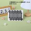 50Pcs Hand Made Printed Sticker Black Round Headed Long New Year Gift Box Decoration Pastry Packaging Seal Accessories