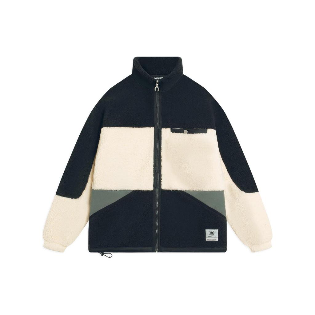 Li-Ning Badfive Fleece-Lined Thermal Lock Warm Sports Jacket Men Jacket White AFDSA71-3