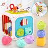 7-in-1 Interactive Activity Cube , Montessori Sensory & Educational Toy for 1 2 3 Year Old Boys Girls, Multicolor
