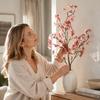 4 Branches Cherry Blossom Branches 97cm Silk Cherry Blossoms  DIY Arrangements