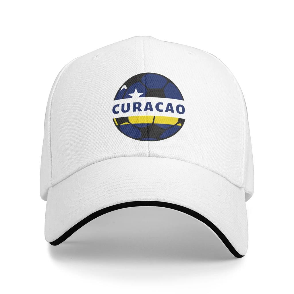 New Arrival Curacao Football Golf Cap Unisex Style Headwear  Formal Travel Adjustable Sun Caps