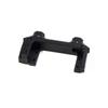 Scale RC Crawler Truck Chassis Rail Holder Chassis Mount Servo Front Bumper Mount for Axial SCX10 90046 1/10 (Black)