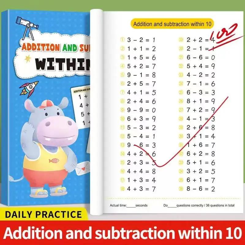 Addition and Subtraction Arithmetic Exercise Book Quick Calculation Math Training Math Arithmetic Books 10-100