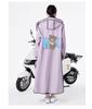 Unisex Stormproof Cycling & Hiking Rain Cape with Double Hood Brim - One-Piece Design