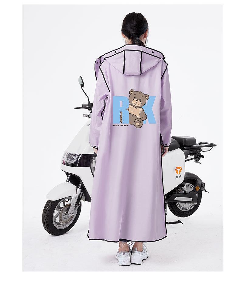 Unisex Stormproof Cycling & Hiking Rain Cape with Double Hood Brim - One-Piece Design