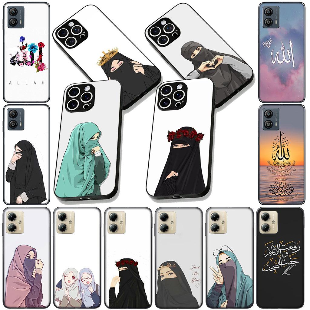 Cover for Motorola Moto G86 G14 G35 G34 G45 G55 G64 G75 G85 G24 G15 G54 G57 Power Phone Case Muslimah Arabic islamic Muslim