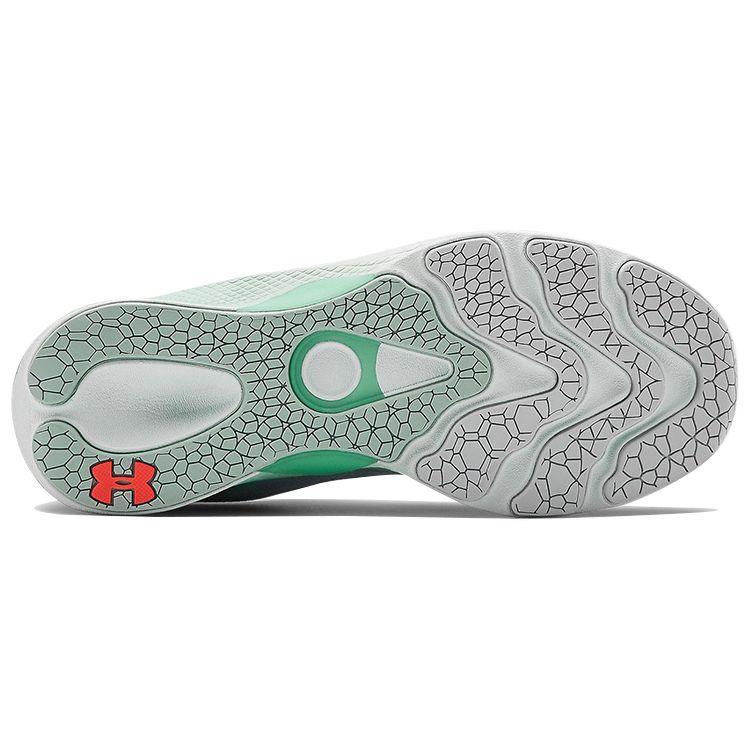 Under Armour Charged Pulse Breathable Comfortable Mesh Cushioning Low Top Running Shoes Women sneaker Gray Green 3023024-103