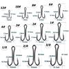 High Carbon Steel Barbed Thunder Frog Double Hook - Fishing Tackle