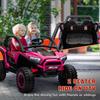 2 Seater 24V 7AH Ride on Truck, Battery Powered Electric Ride On Car w/ Remote, Suspension, 3 Speeds, Pink