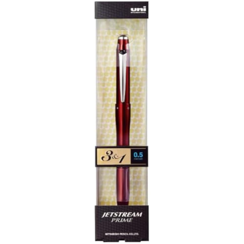 Mitsubishi Pencil Multifunction Pen Jetstream Prime 3 & 1 0.5 Dark Bordeaux Easy to Write MSXE450...