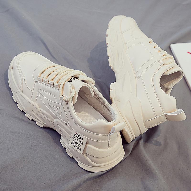 Autumn Sports and Leisure Versatile Men's Leather Shoes, Height Increasing Shoes