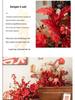 Red Wedding Banquet and Living Room Artificial Flower Decoration