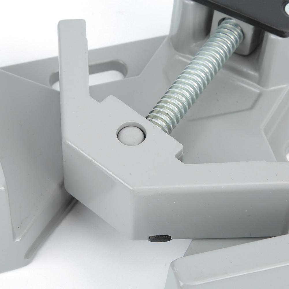 Aluminum Alloy Single Handle 90 Degree Right Angle Clamp Welding Corner Clamp Carpenter Woodworking Tool