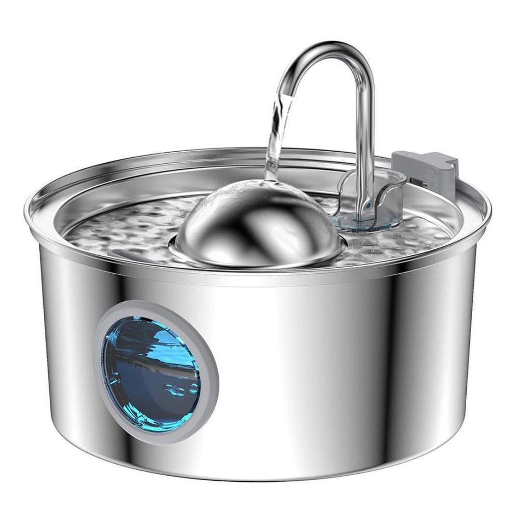 3.2L Stainless Steel Automatic Pet Water Fountain for Cats and Dogs