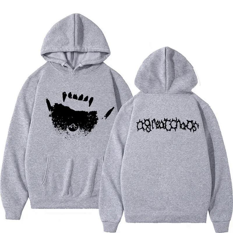 Ken Carson Agc tatsächlichen Hass TeenHoodie XS серый