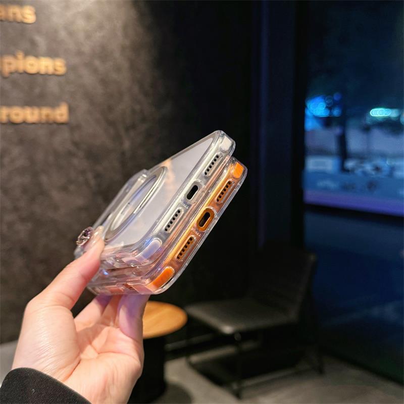 Applicable To Apple 11 Mobile Phone Case iPhone11promax Anti-drop 11 Folding Magnetic Suction Bracket Advanced Solid Color 11