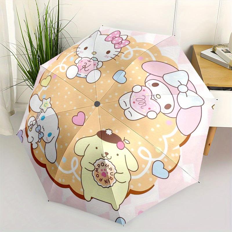 1pc Hello Kitty Friends Umbrella with Plastic Handle,Suitable for All Seasons Home Travel Outdoor UmbrellaSanlio373