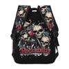 Gotische Rockabilly Rock And Roll Schedel Dobbelstenen Rockers Student Rugzak Schooltas Dagrugzak voor Mannen Vrouwen Boekentas Schoudertassen
