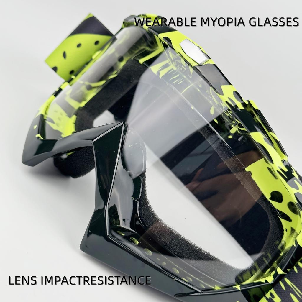 Newest Motorcycle Goggles For Men Motocross Sunglasses Safety Protective MX Night Vision Helmet Goggles Vintage Driving Glasses