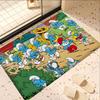 Cartoon S_Smurfs Floor Mat Rectangle Anti-slip Home Soft Badmat Front Door Indoor Outdoor Mat el Decor Mat