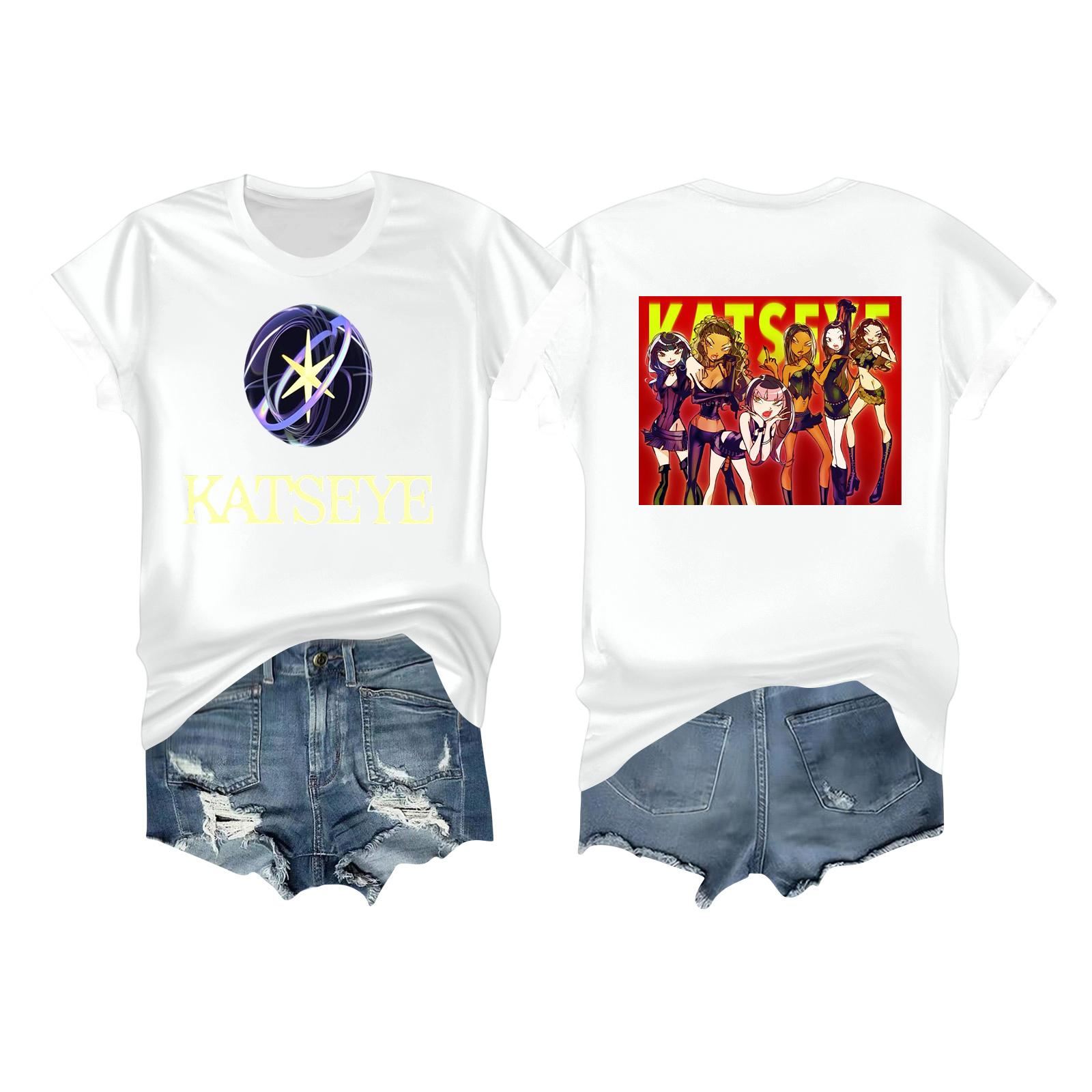 

Женская повседневная футболка с принтом, пуловер с круглым вырезом, топ с коротким рукавом XL белый