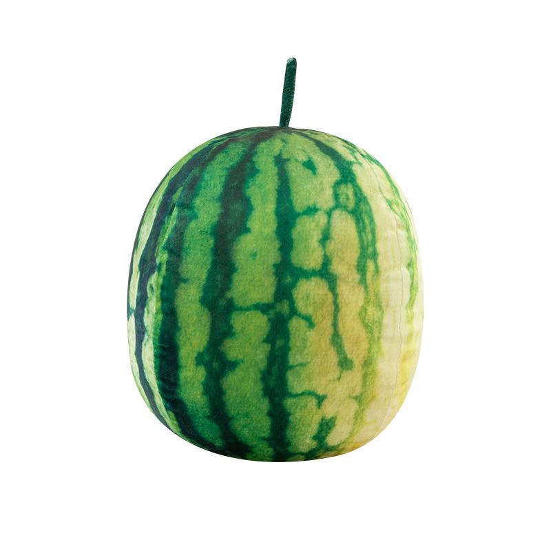 Three-dimensional Spherical Simulation Fruit Big Watermelon Pillow Plush Toy Summer Doll Doll Children's Gift