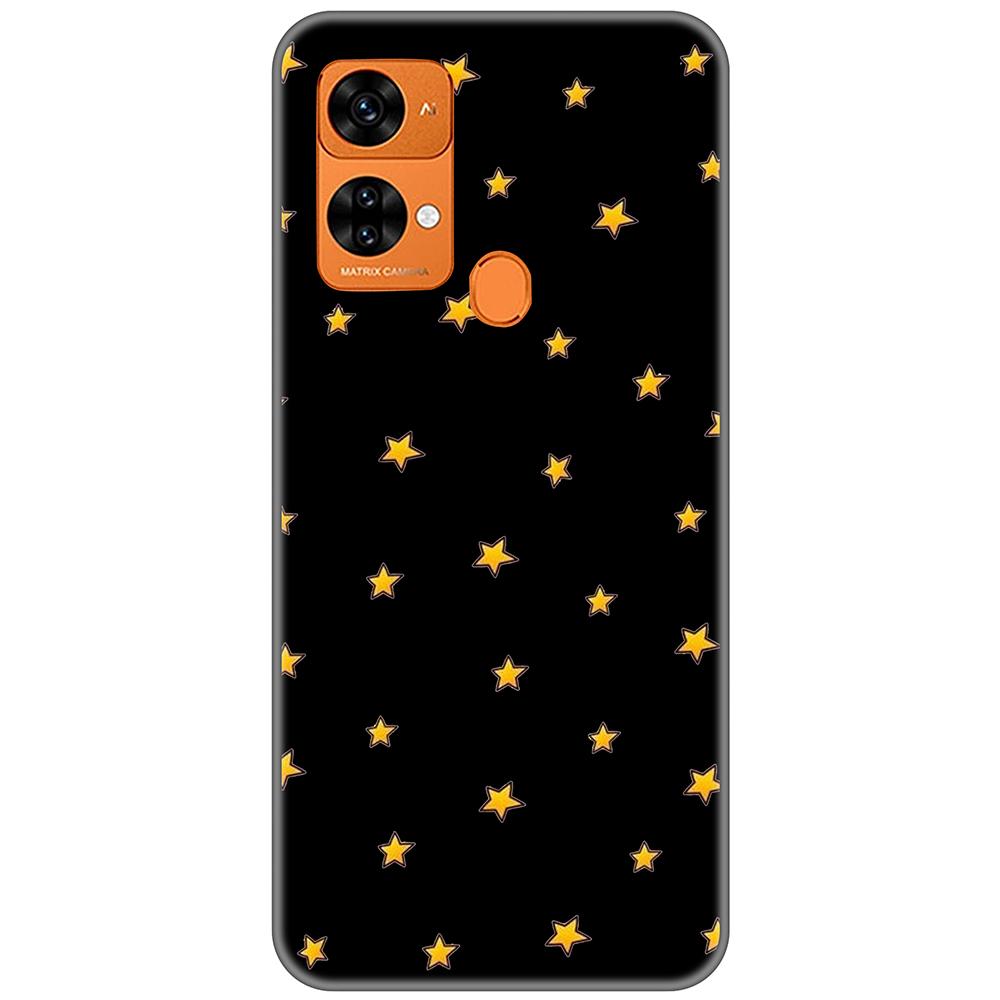 for Oukitel C33 Black Case 6.8inch Soft Tpu Cute Cartoon Back Cover on OukitelC33 Full protection bumper Anti-fall shockproof